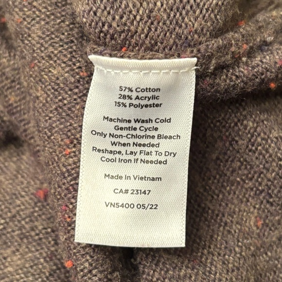 Talbots Crew Neck Fair Isle Sweater - Picture 5 of 5